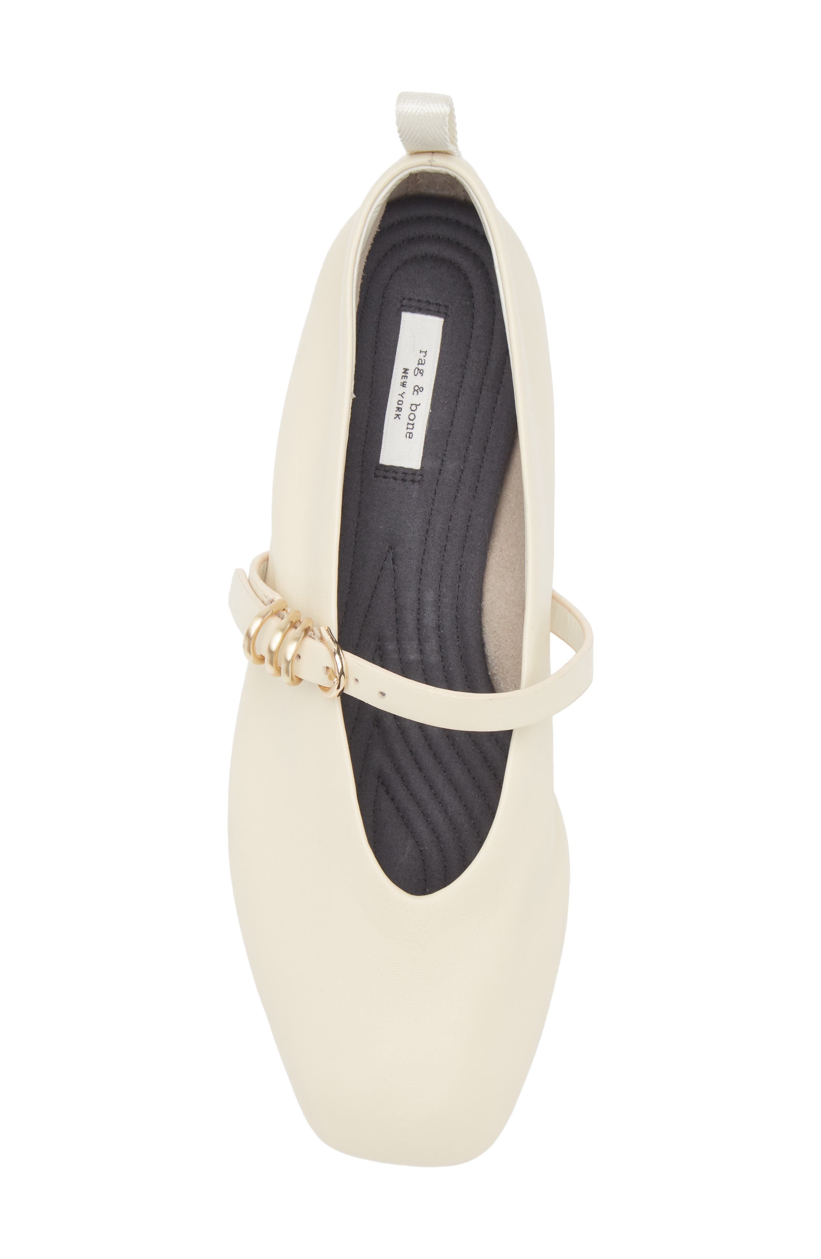 rag 
bone Spire Mary Jane Flat, Alternate, color, Greige Leather