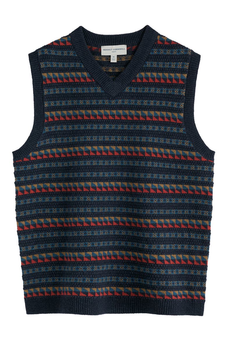 Walt Fair Isle Wool Blend Vest, Alternate, color, KENEDER MULTI