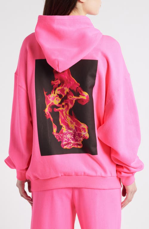 Boys Lie Electric Love V2 Harley Zip Graphic Hoodie In Pink