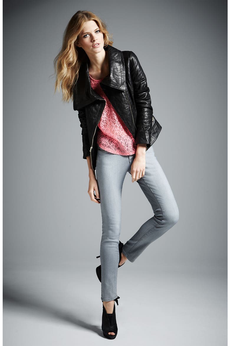Denim 'Skyline' Skinny Jeans, Alternate, color, STEELY