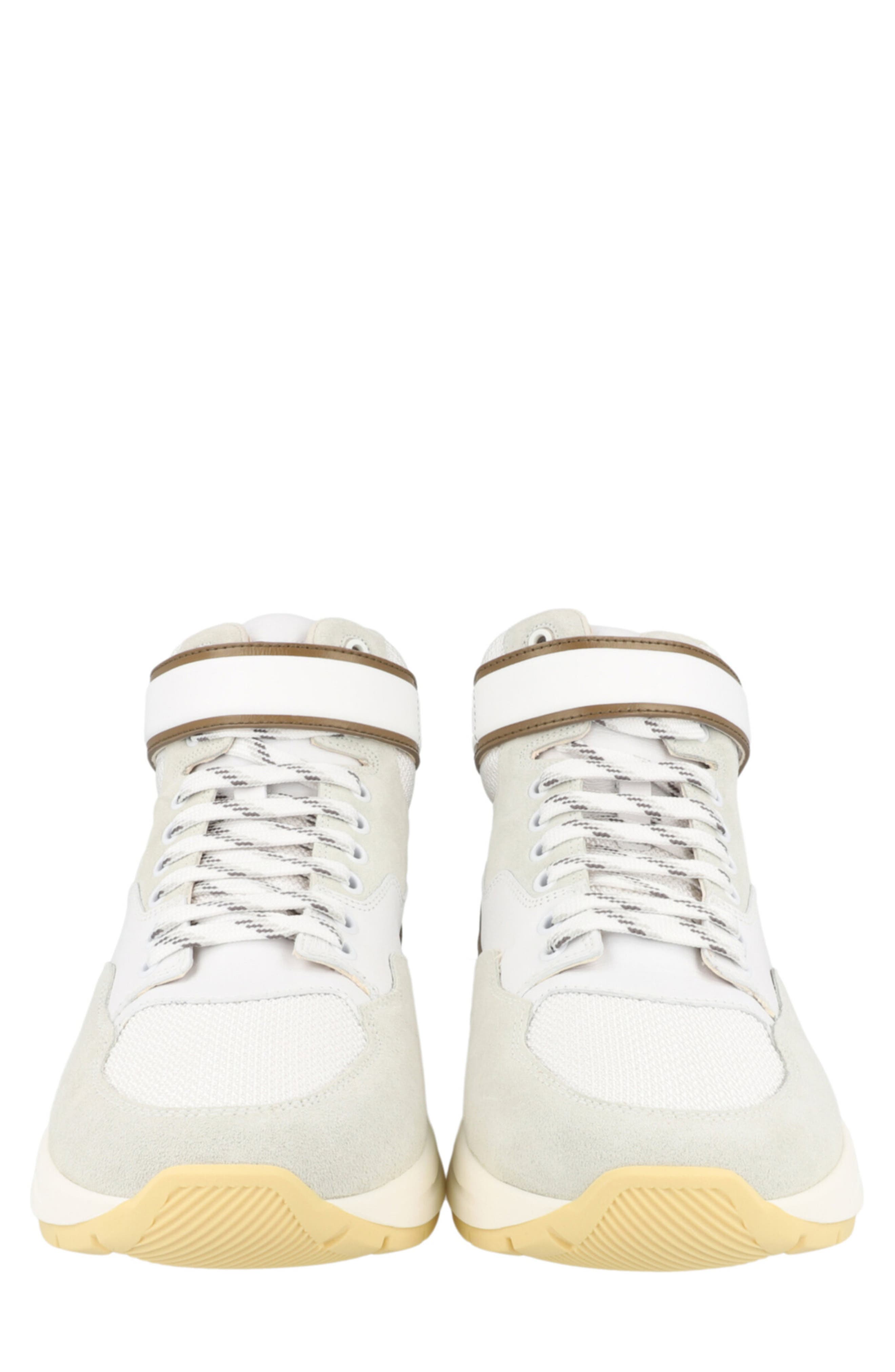 FERRAGAMO Cosma High Top Sneaker, Alternate, color, White