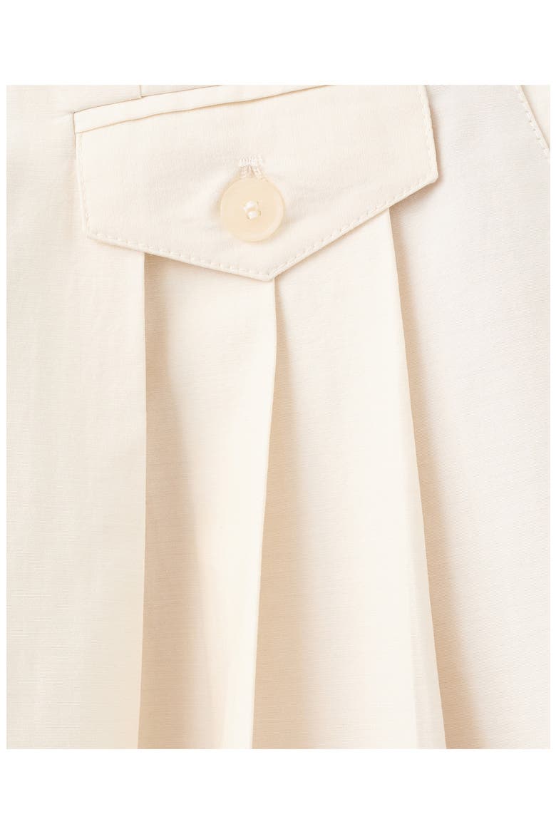 Pleat Front Wide Leg Pants, Alternate, color, ECRU