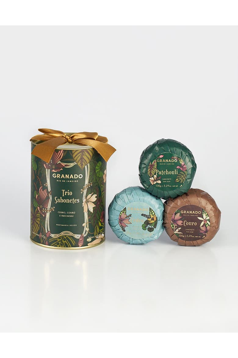Patchouli Soap Trio, Alternate, color, Clear