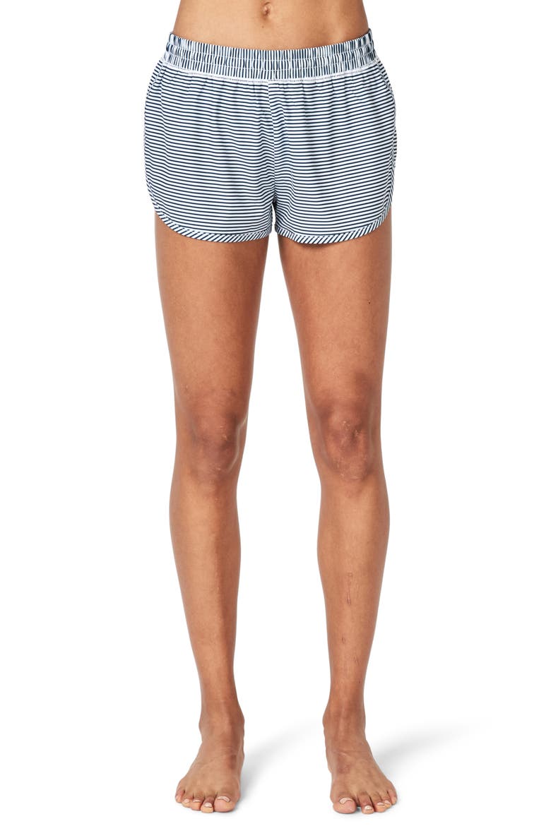 Surfs Up Board Shorts, Main, color, BEETLE BLUE STRIPE