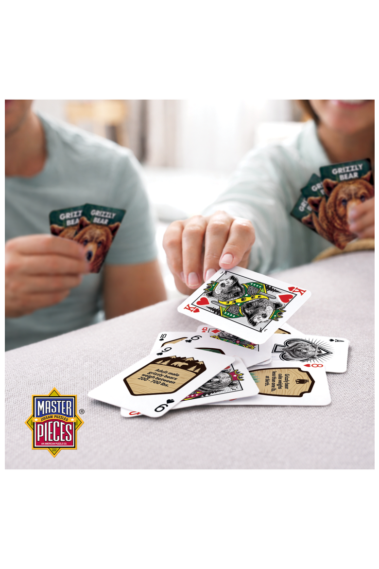 Grizzly Bear Playing Cards, Alternate, color, Multicolor