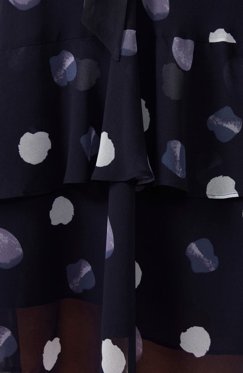 Estelle Begin Again Long Sleeve Faux Wrap Dress, Alternate, color, Navy/ Milk