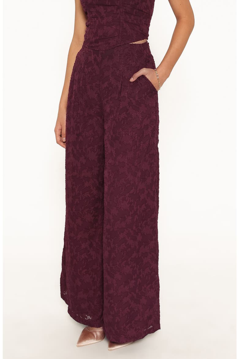 Ada Burnout Wide Leg Pants, Alternate, color, PLUM BURNOUT
