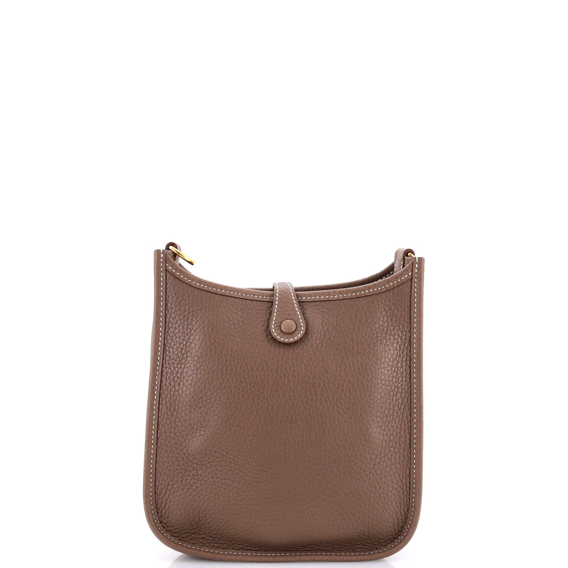 Pre-Owned Hermes Long Strap Evelyne Bag Clemence TPM, Alternate, color, Etoupe