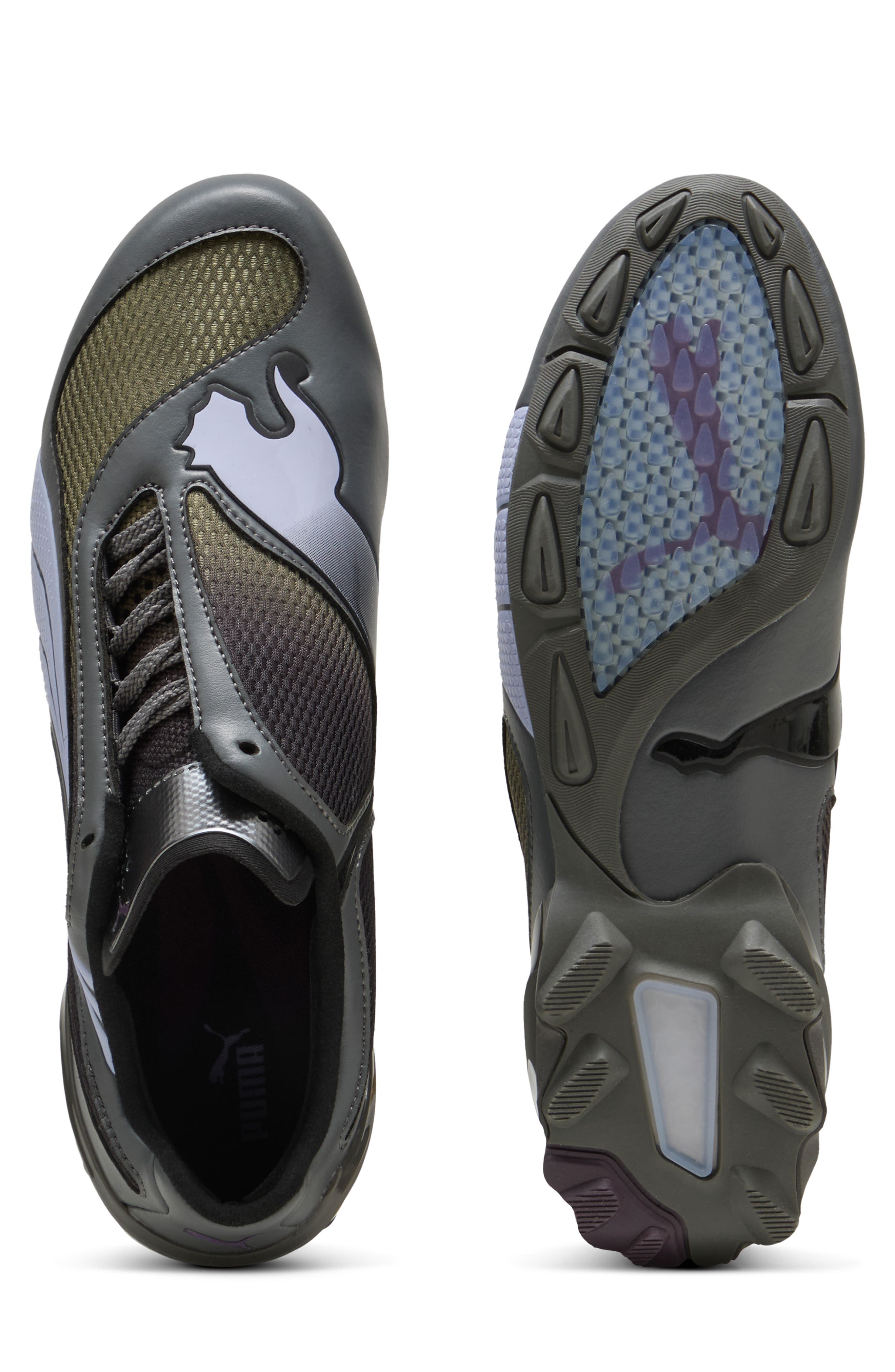 PUMA V.S1 Soccer Sneaker, Alternate, color, Cool Dark Gray/ Loden Green