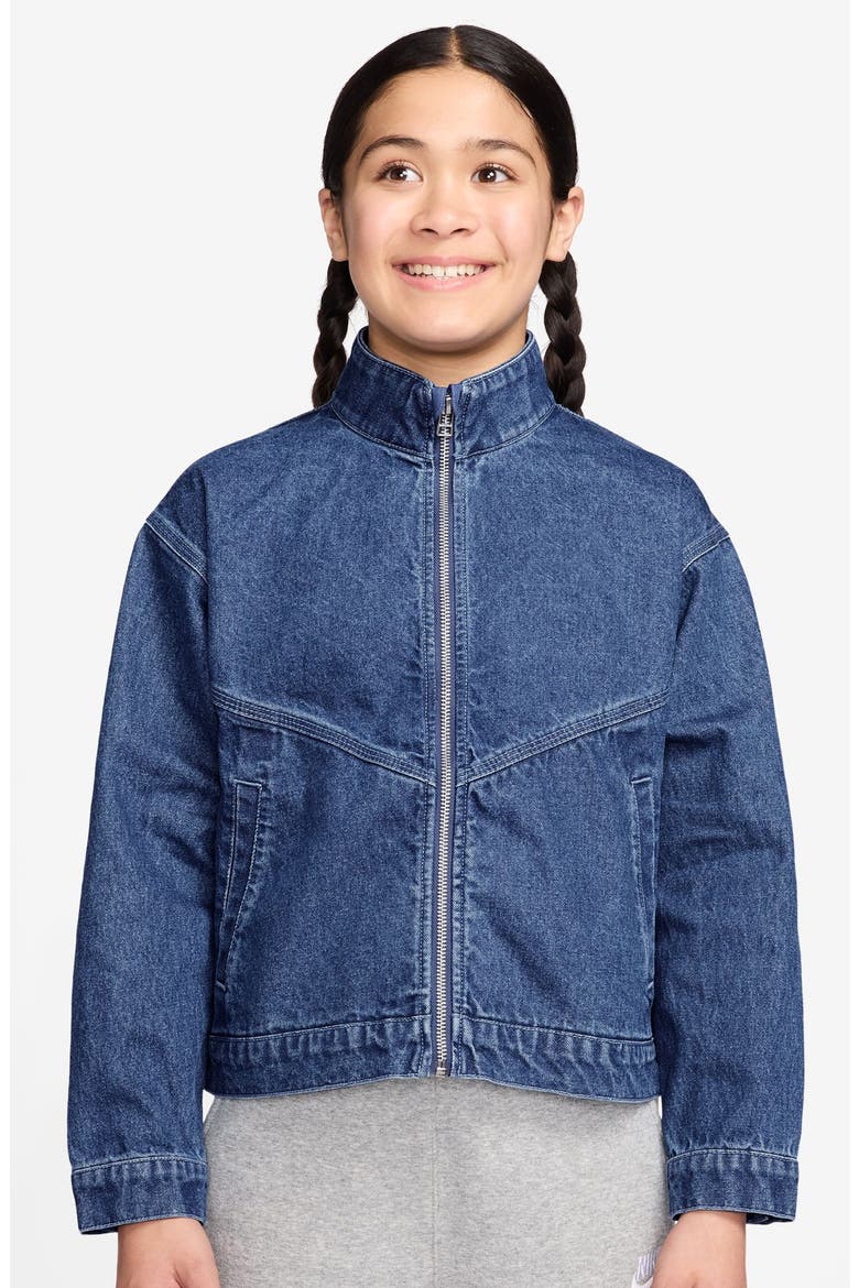 Kids' Windrunner Denim Jacket, Main, color, MYSTIC NAVY/ COASTAL BLUE