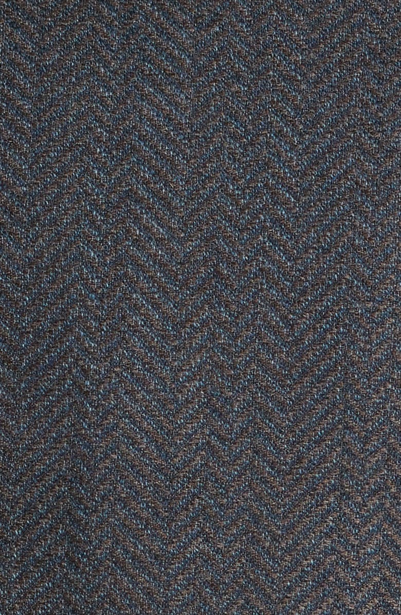 Emporio Armani Grey Wool Herringbone Sport Coat, Alternate, color, Solid Medium Grey