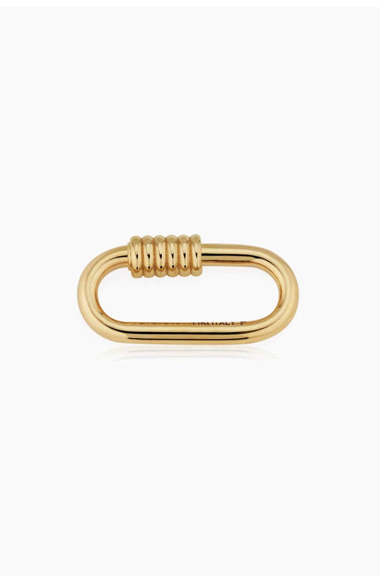 Oradina 14K Gold Connect Me Coil Oval Clasp, Main, color, Yellow Gold