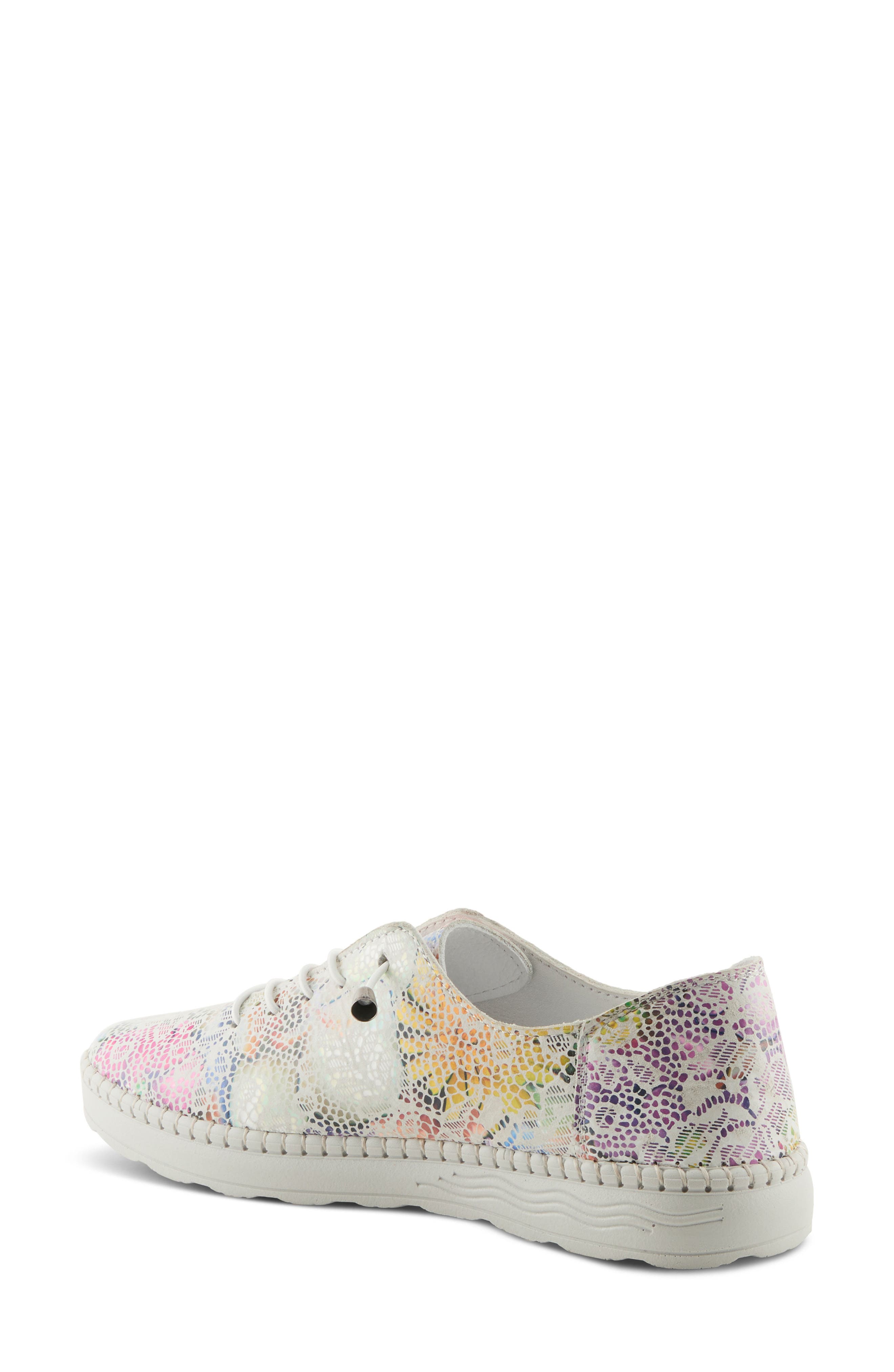 Spring Step Garner Low Top Sneaker, Alternate, color, White Multi