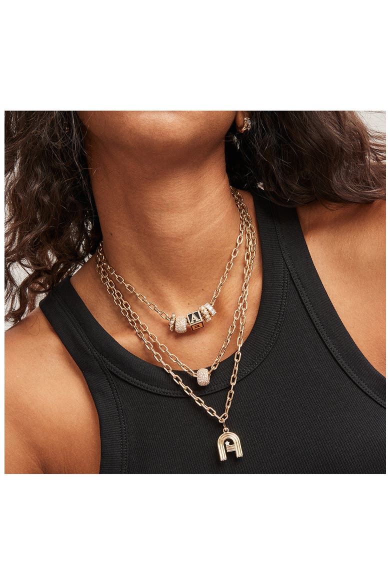 Italian Chain Link Necklace, 4mm, Alternate, color, YELLOW GOLD