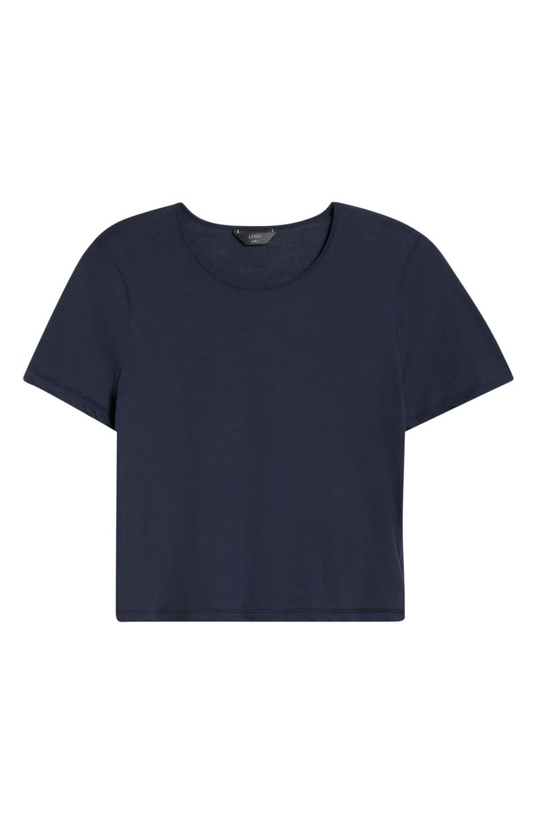 LESET Milo Crop T-Shirt, Main, color, Midnight