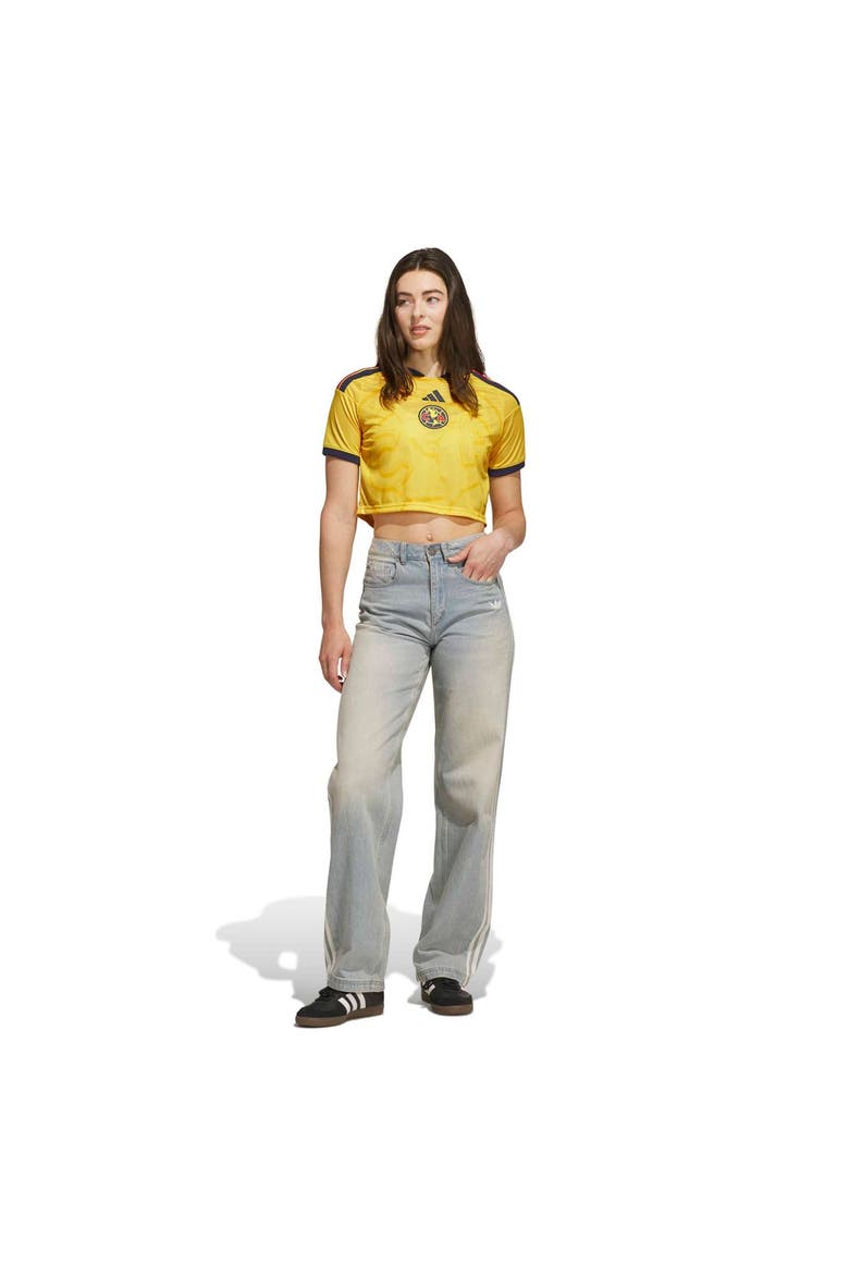 Women's adidas Yellow Club America 2026/27 Home Cropped Replica Jersey, Alternate, color, Yellow
