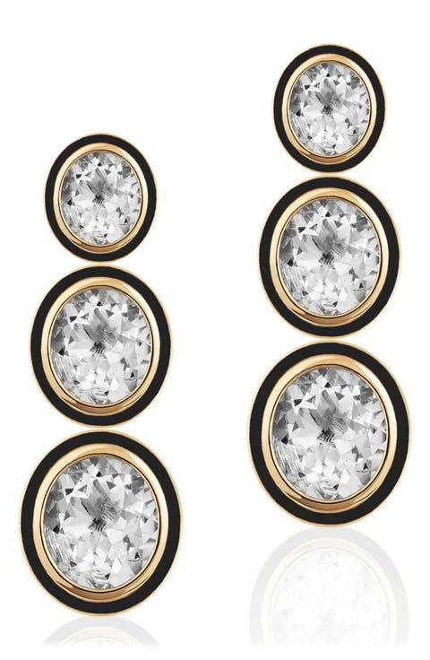 Melange 3-Tier Drop Earrings