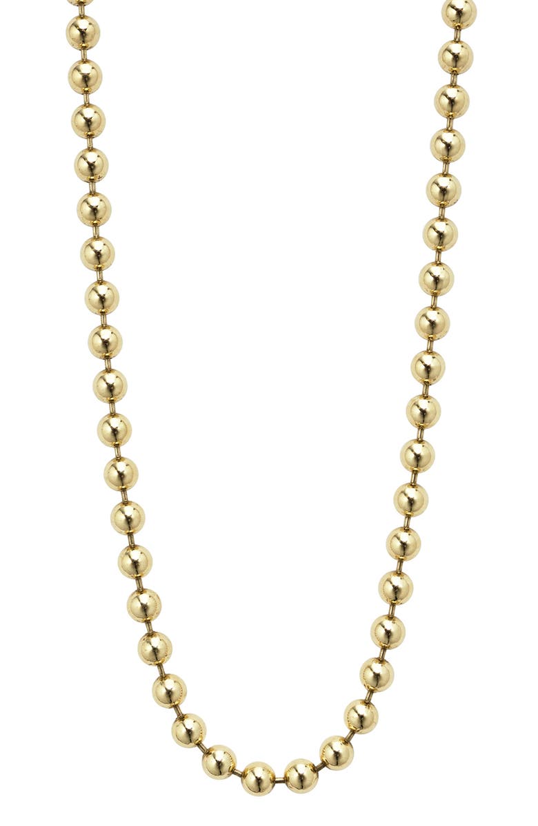 LAGOS Men's Anthem Ball Chain Necklace, Alternate, color, Gold