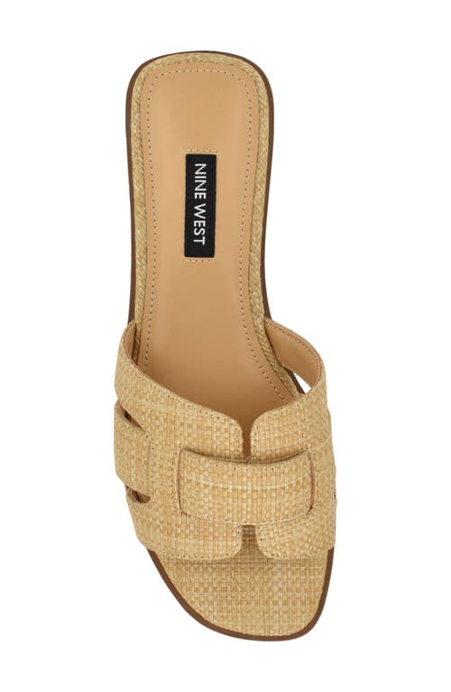 Nine West Germani Slide Sandal In Light Natural