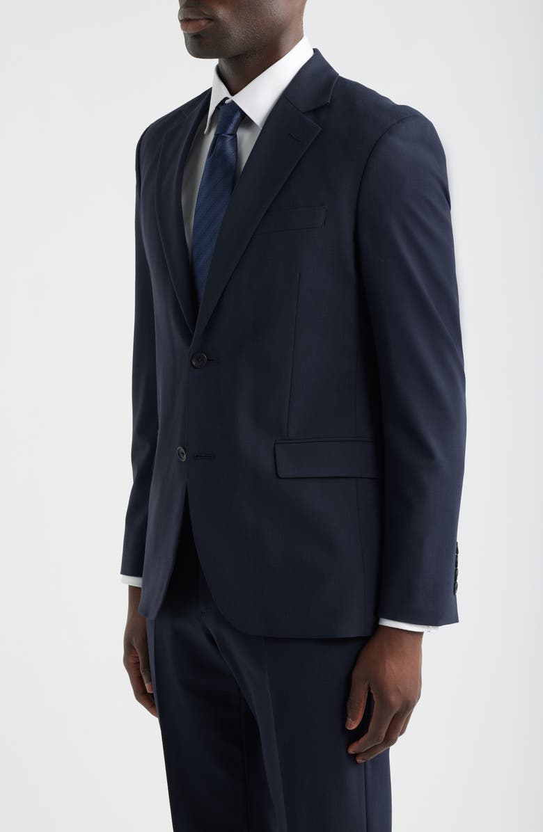 Nordstrom Henrik Trim Fit Solid Stretch Wool Suit Jacket, Alternate, color, Navy Sky