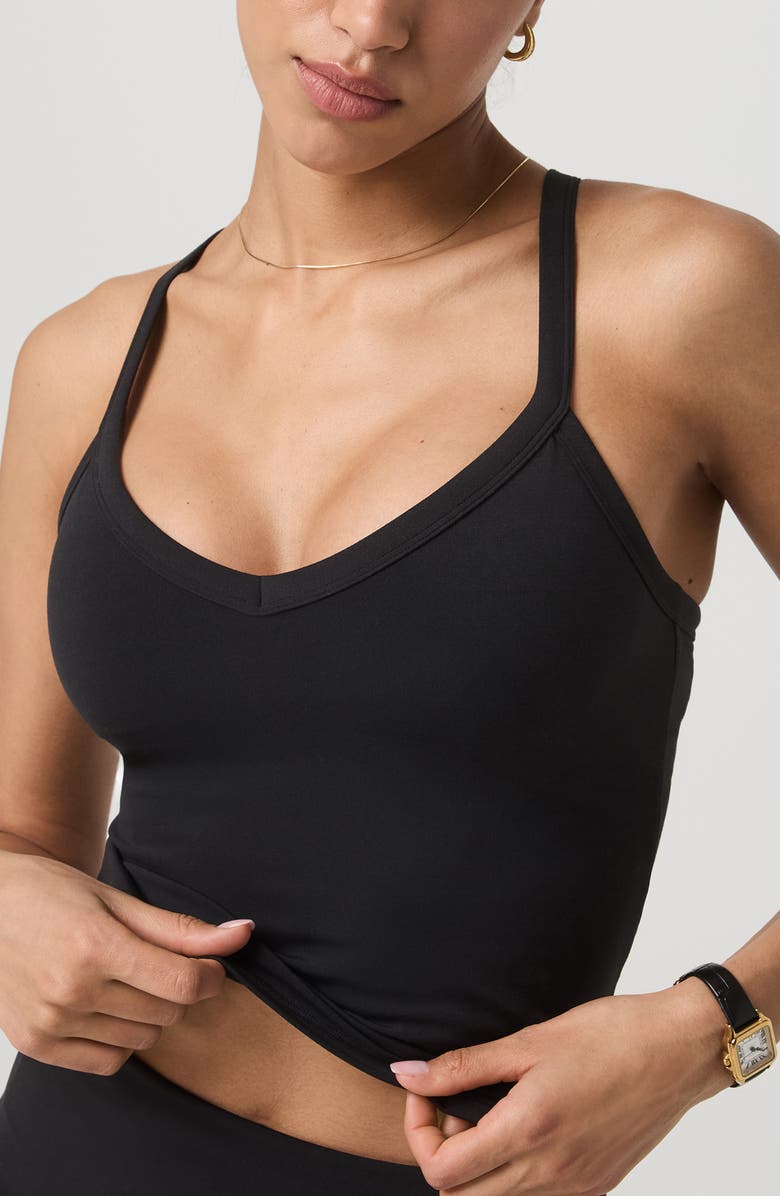 Vuori AllTheForm V-Neck Performance Tank, Alternate, color, Black