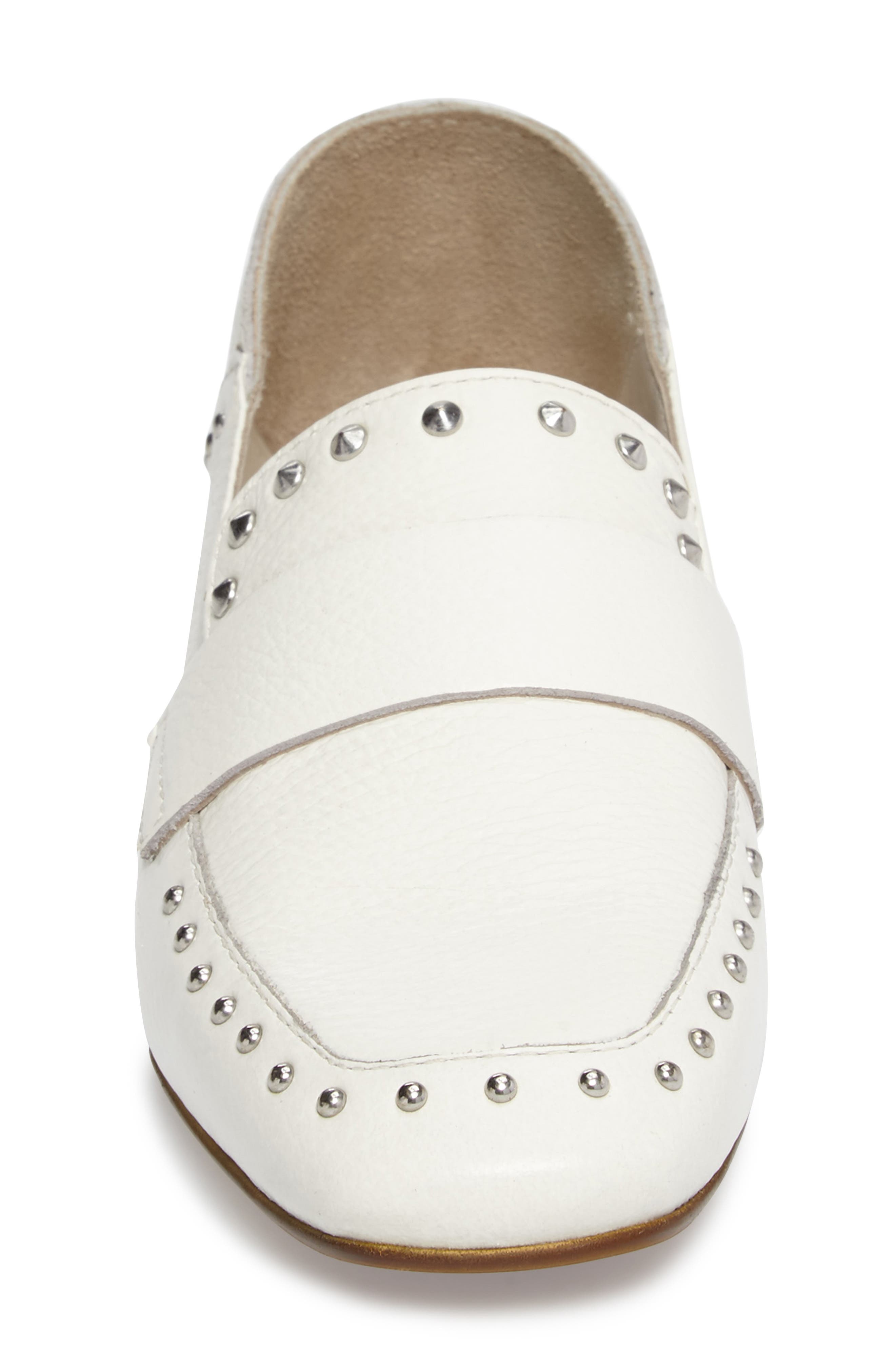 Bowan 2 Convertible Drop Heel Loafer, Alternate, color, WHITE LEATHER