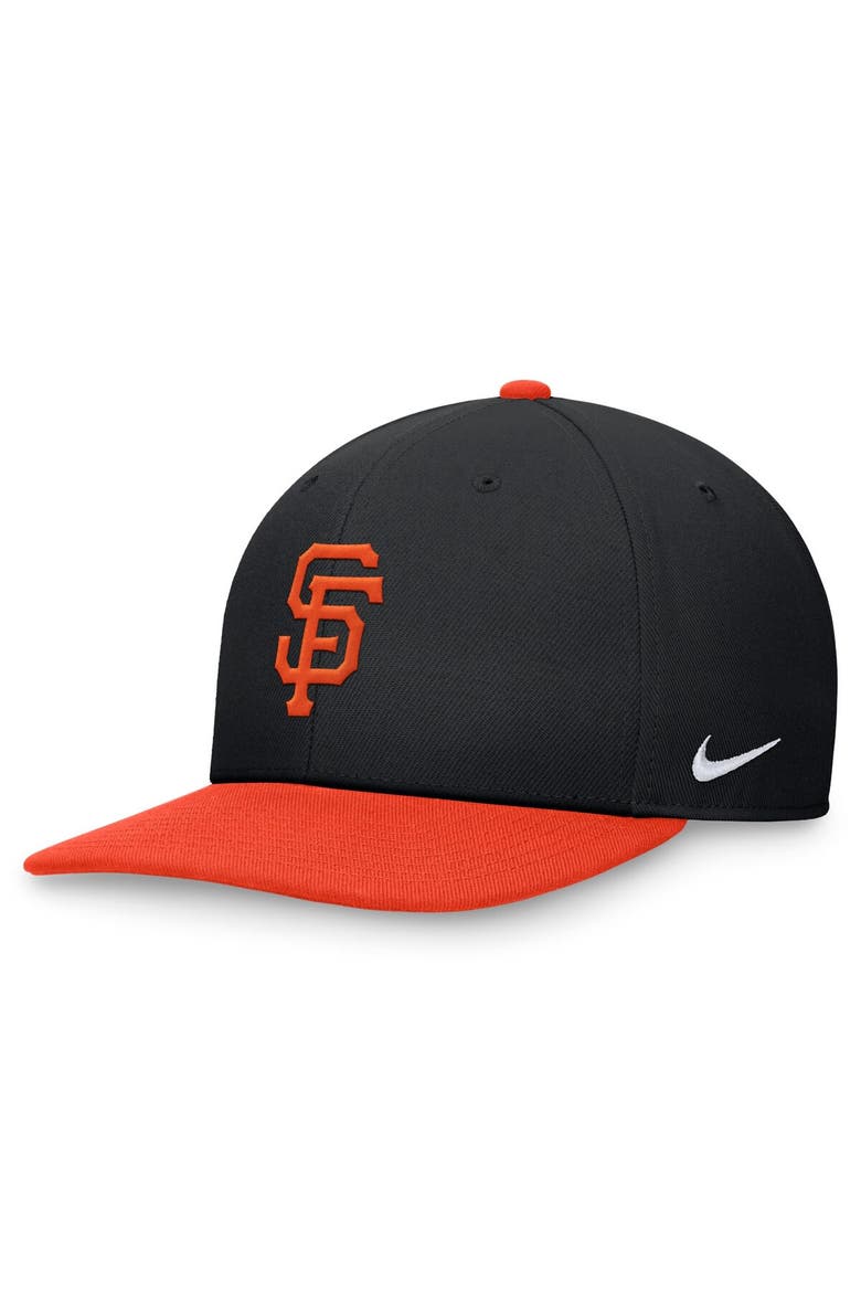 Men's Nike Black/Orange San Francisco Giants Evergreen Two-Tone Snapback Hat, Main, color, Black