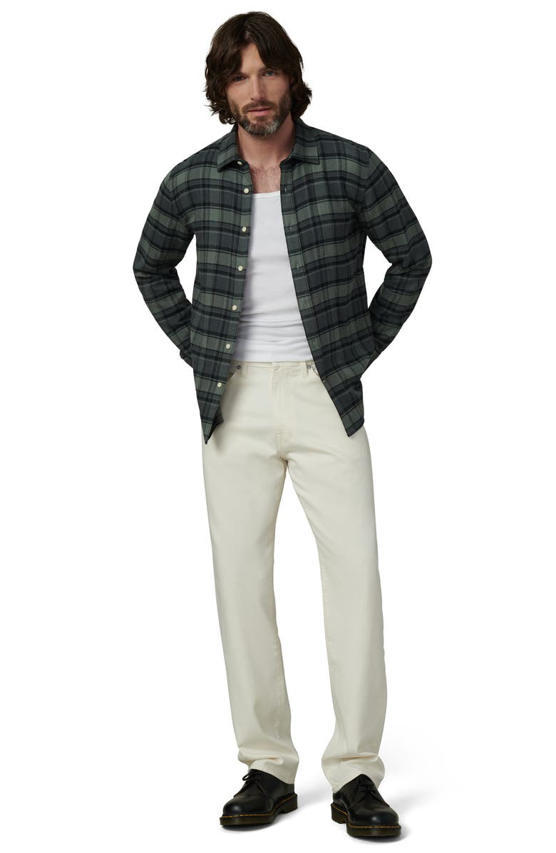 Joe's Oliver Plaid Flannel Button-Up Shirt, Alternate, color, Pewter Plaid