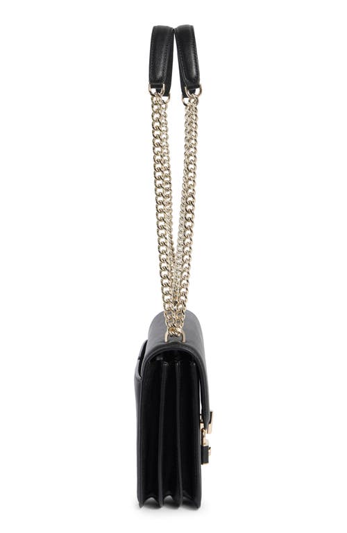Kate Spade New York Locket Small Grain Leather Shoulder Bag In Black
