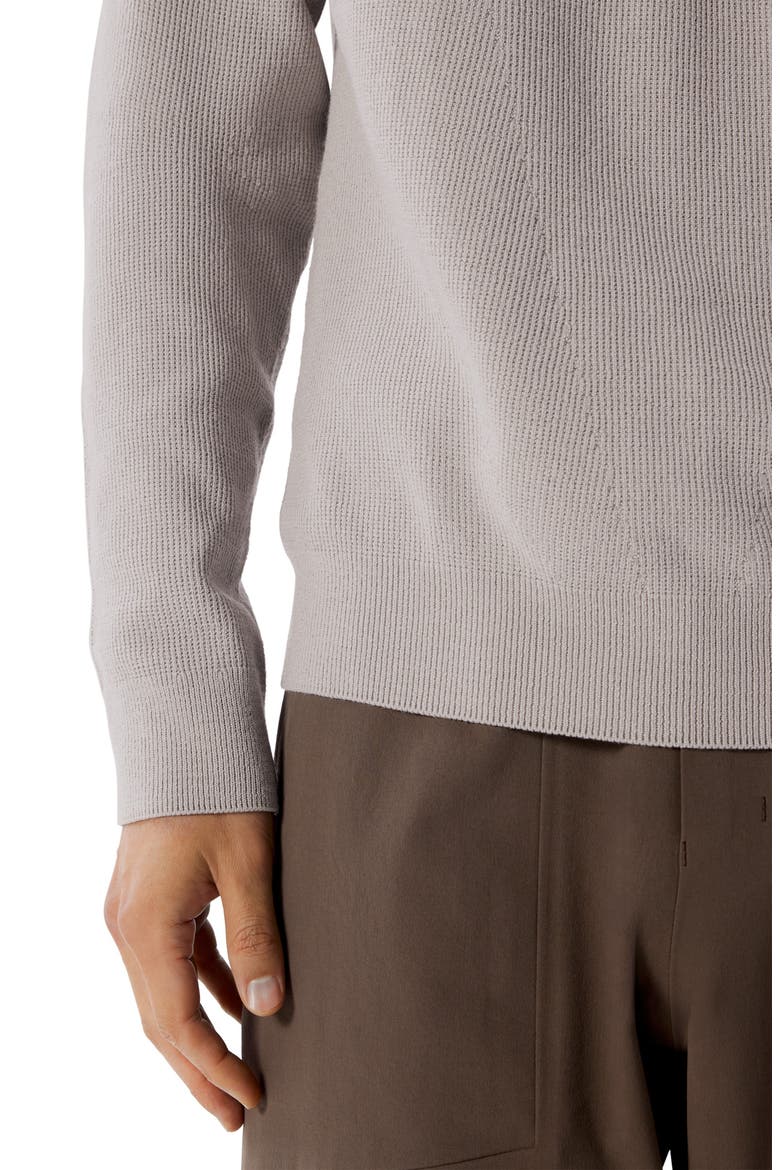 Conic Wool Half Zip Pullover, Alternate, color, SILKSTONE