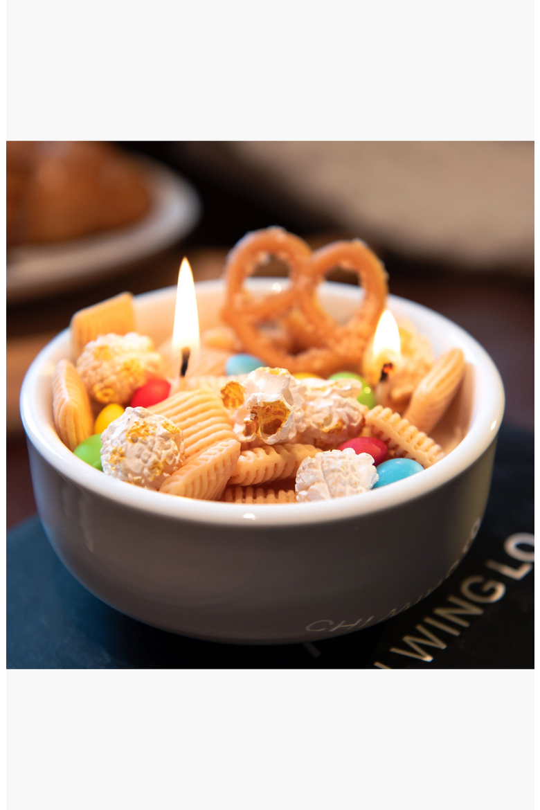 Snack Bowl Candle, Alternate, color, Light Beige / Multi