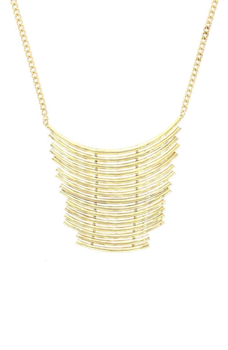 OLIVIA WELLES Gold Plated Madison Abstract Necklace, Alternate, color,