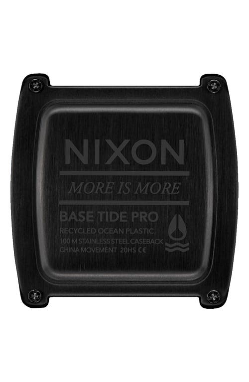 Nixon Base Tide Pro Digital Silicone Strap Watch, 42mm In Multi