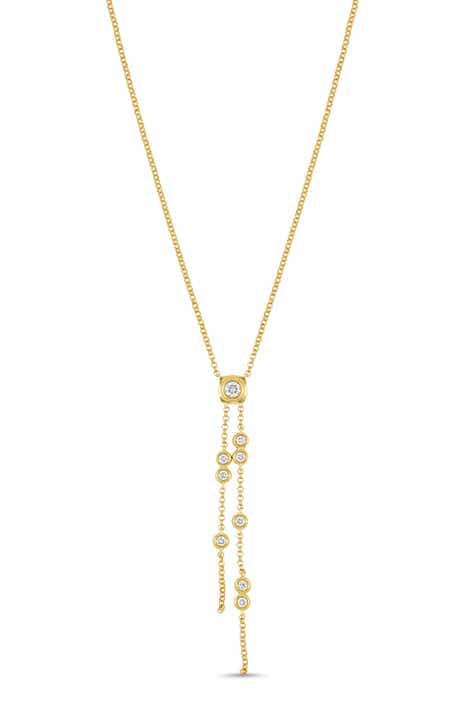 Monaco Diamond Lariat Necklace