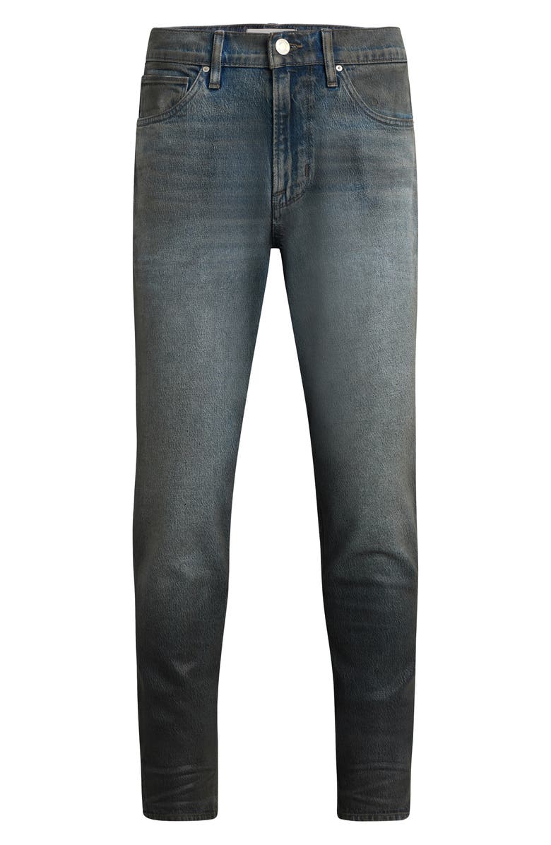 Hudson Jeans Zack Skinny Fit Jeans, Alternate, color, Coated Charcoal