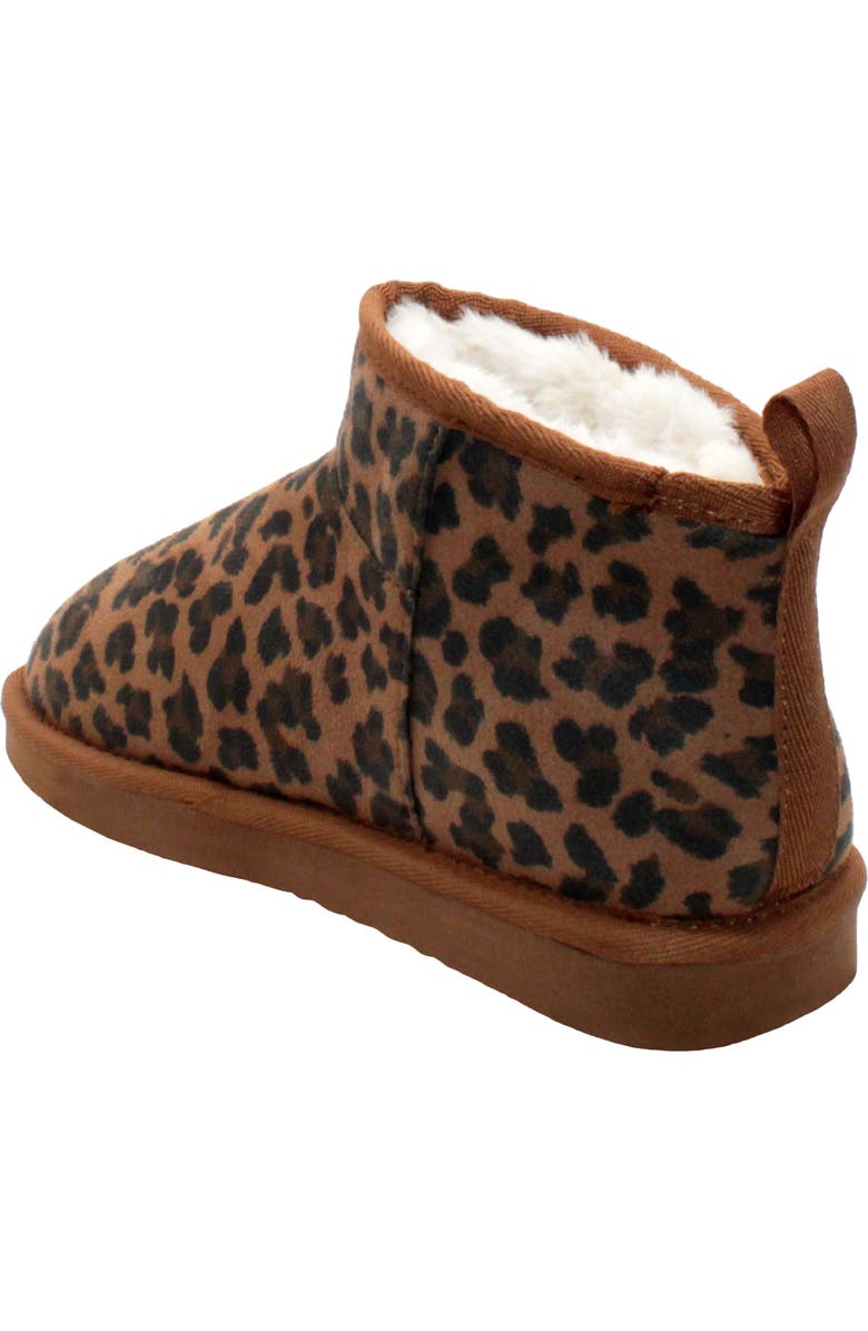 Volatile Scruff Faux Shearling Bootie, Alternate, color, Leopard