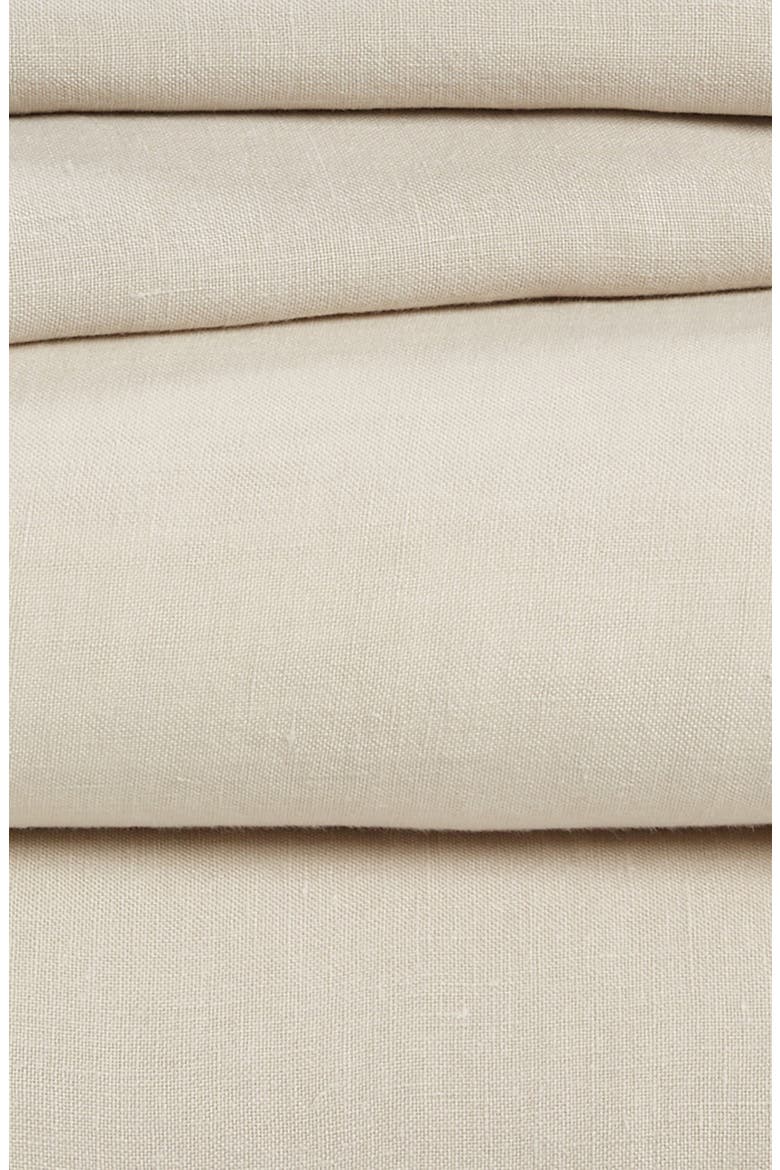 Linen Sheet Set, Alternate, color, BONE