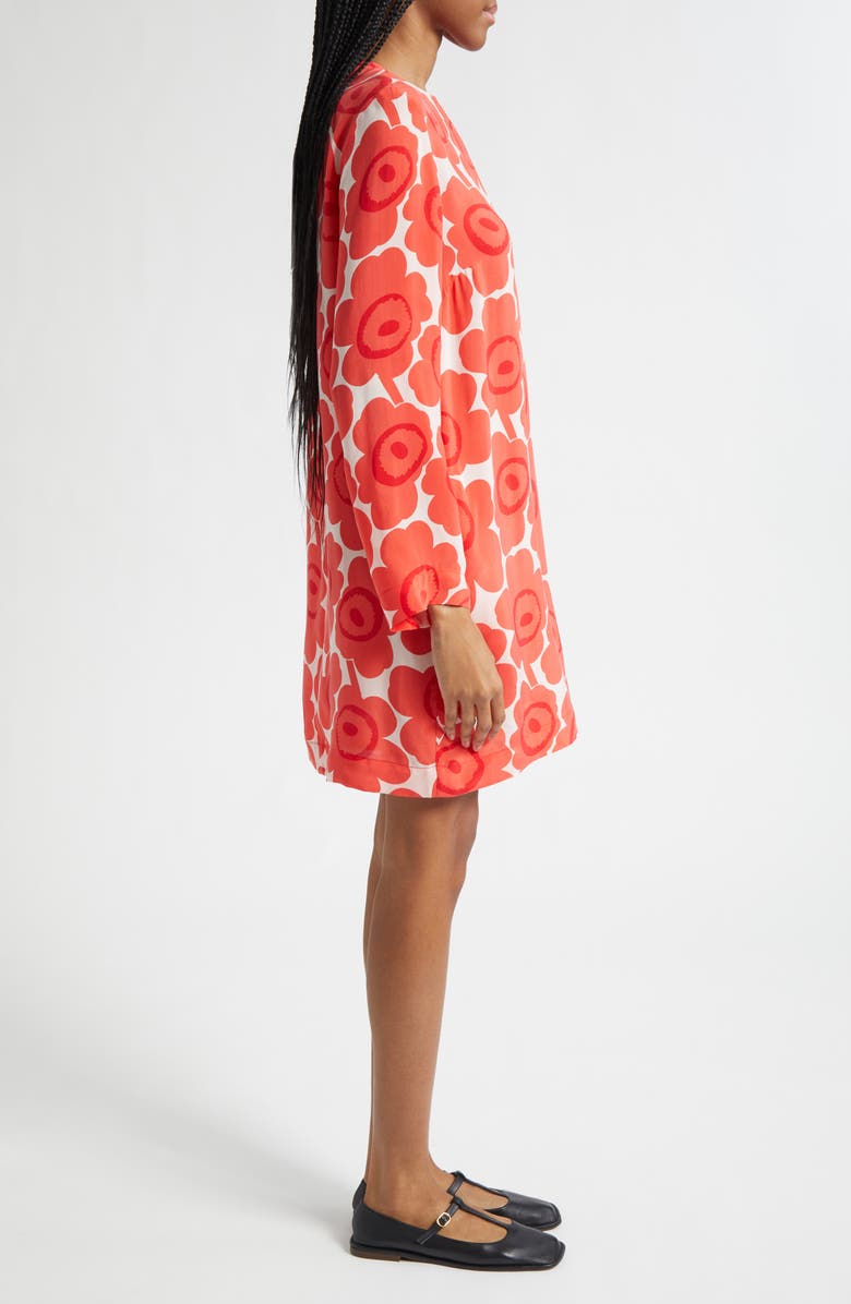 Marimekko Kouttaus Uikko Long Sleeve Dress, Alternate, color, Red Light Pink