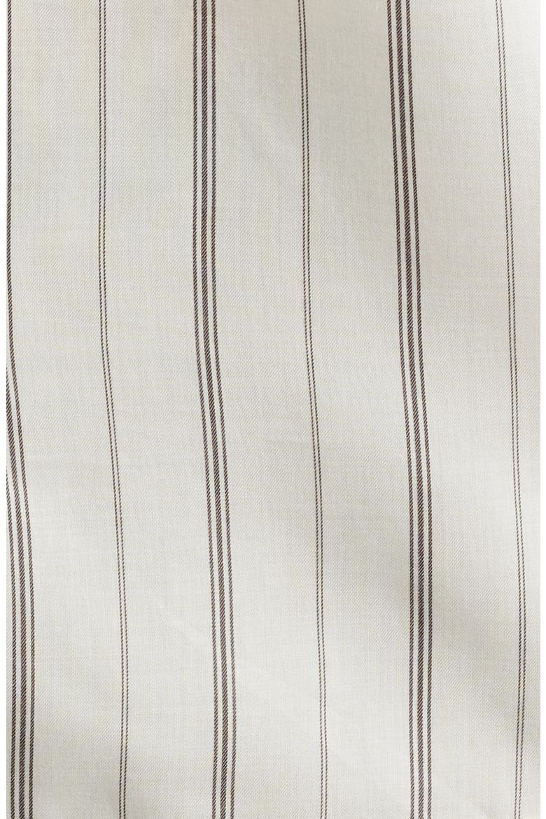 Oversize Stripe Short Sleeve Button-Up Shirt, Alternate, color, IVORY KIYOSHI STRIPE