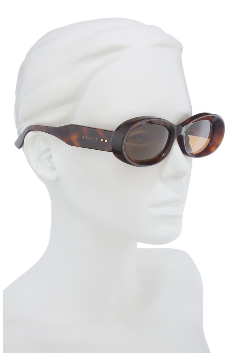 54mm Oval Sunglasses, Alternate, color, HAVANA HAVANA BROWN