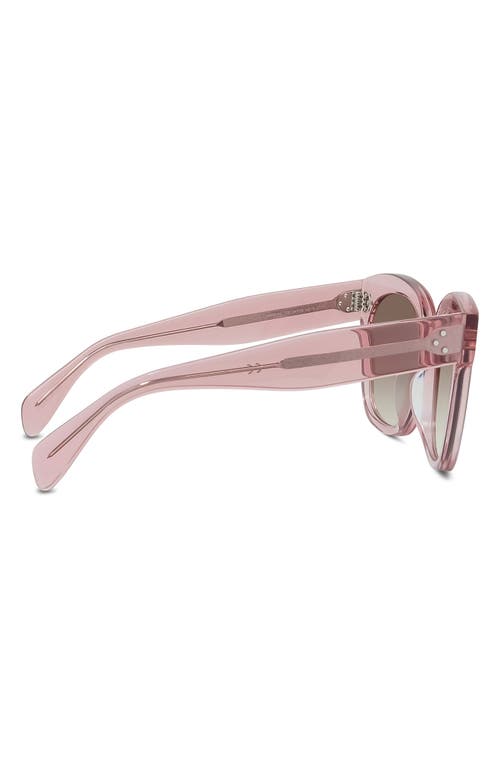 Celine 54mm Gradient Round Sunglasses In Pink