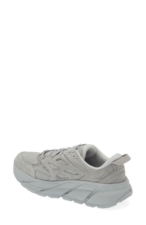 Hoka Gender Inclusive Clifton L Suede Sneaker In Gray