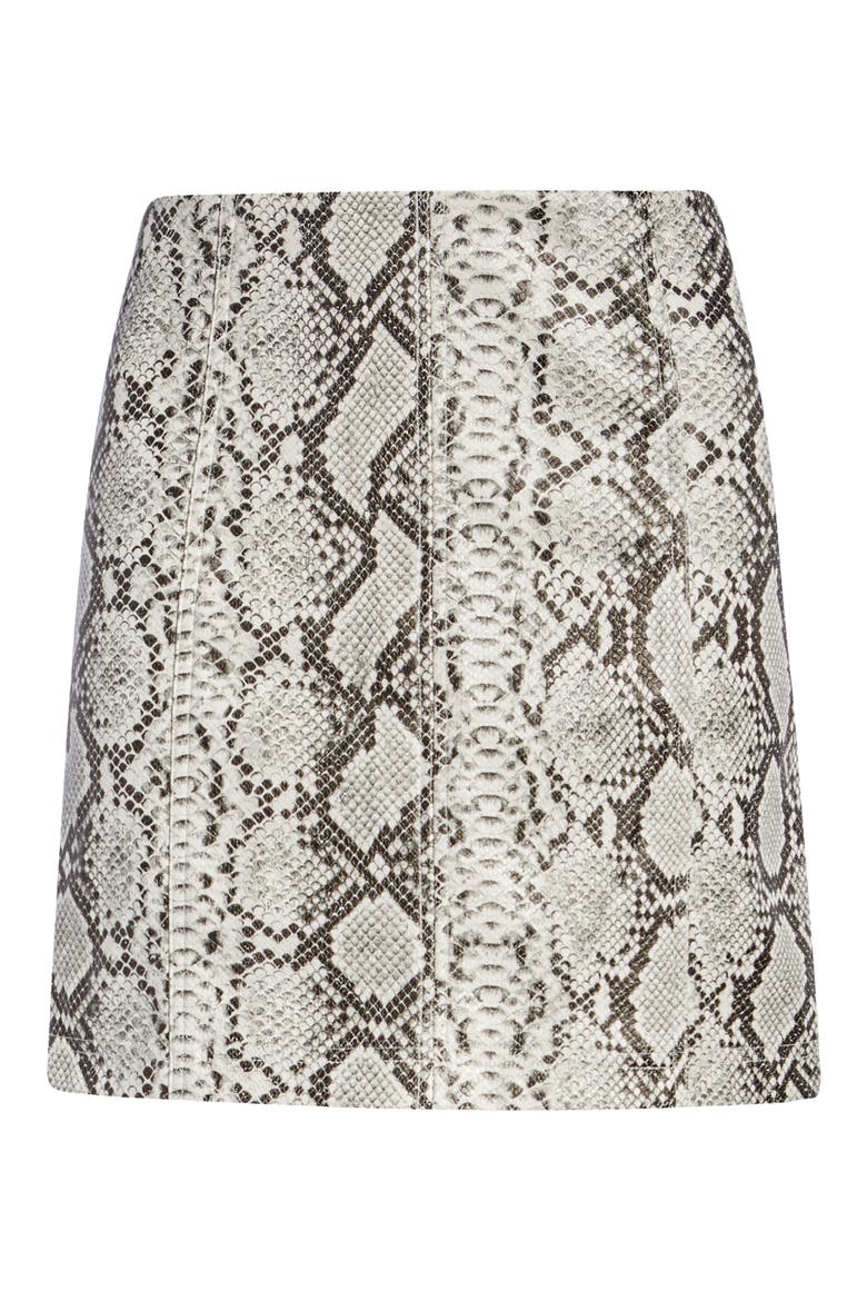 Venture Out Snakeskin Print Miniskirt, Alternate, color, BLACK AND WHITE SNAKE PRINT
