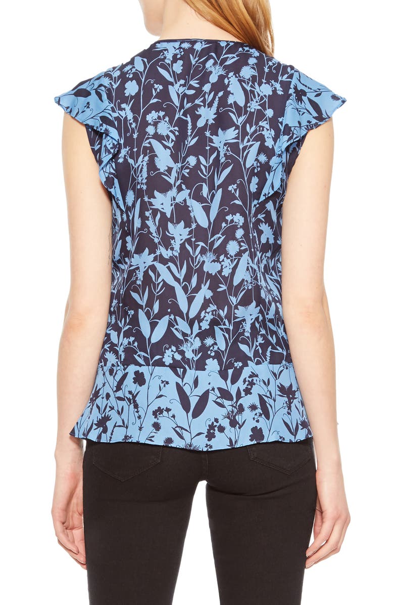 Parker Kata Floral Print Blouse, Alternate, color, 