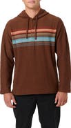 O'Neill Bavaro Blocked Stripe Cotton Blend Hoodie