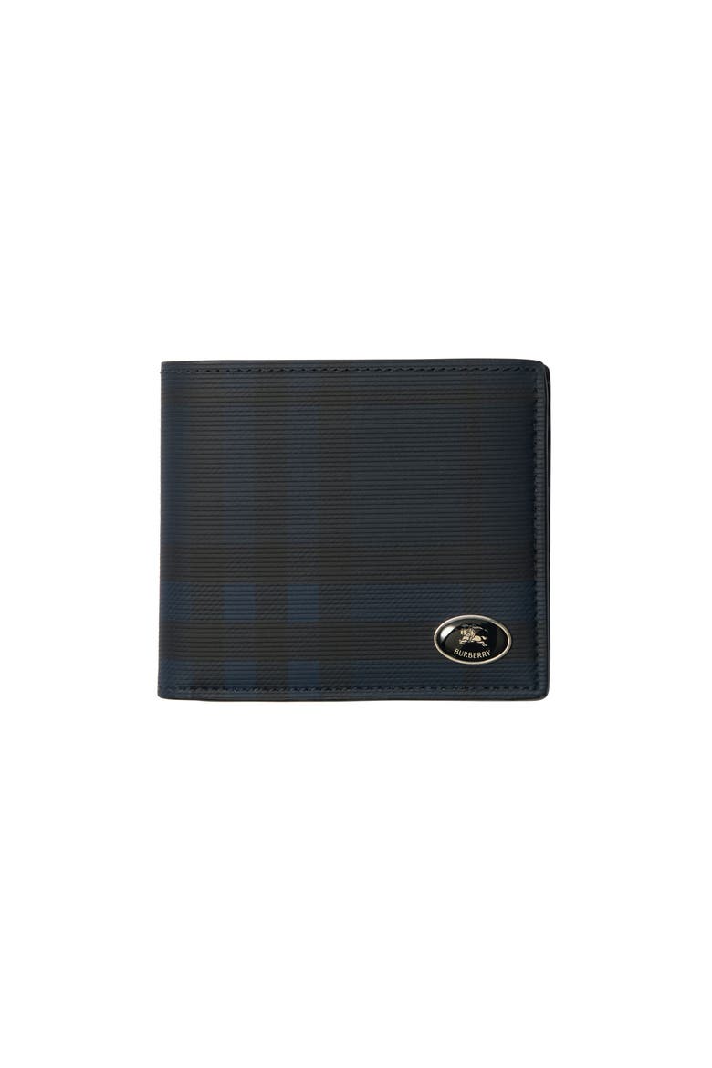 Check Bifold Wallet, Main, color, Navy