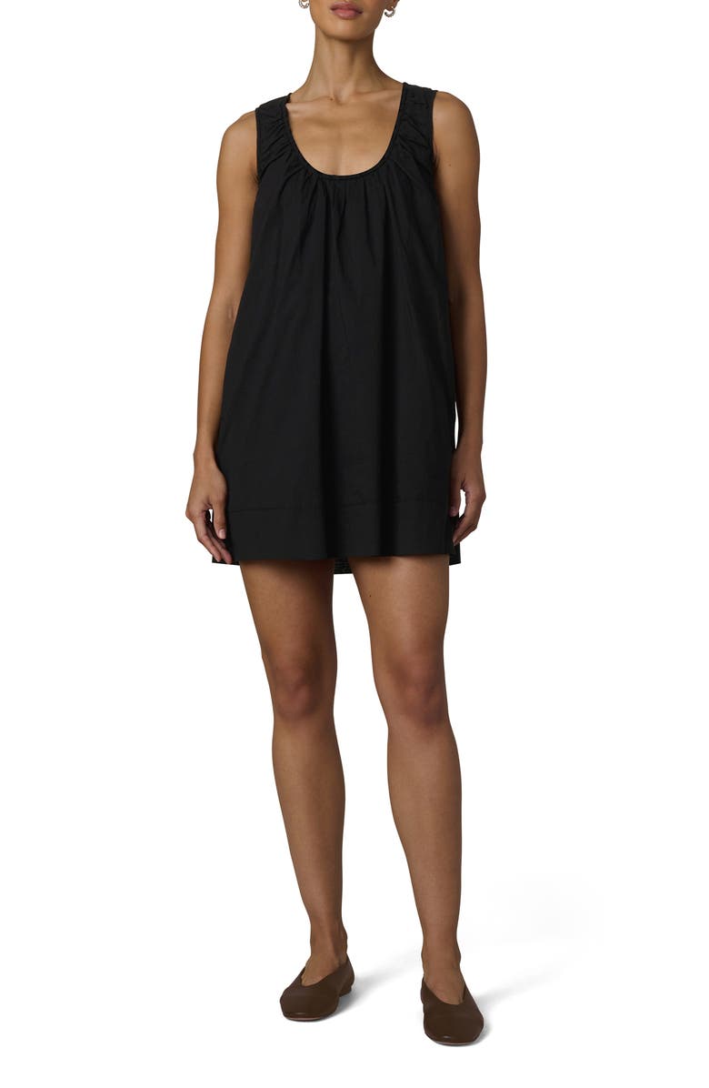 Joe's The Ana U-Neck Sleeveless Cotton Voile Minidress, Main, color, Black