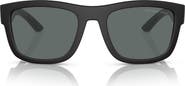 Prada 53mm Polarized Pillow Sunglasses