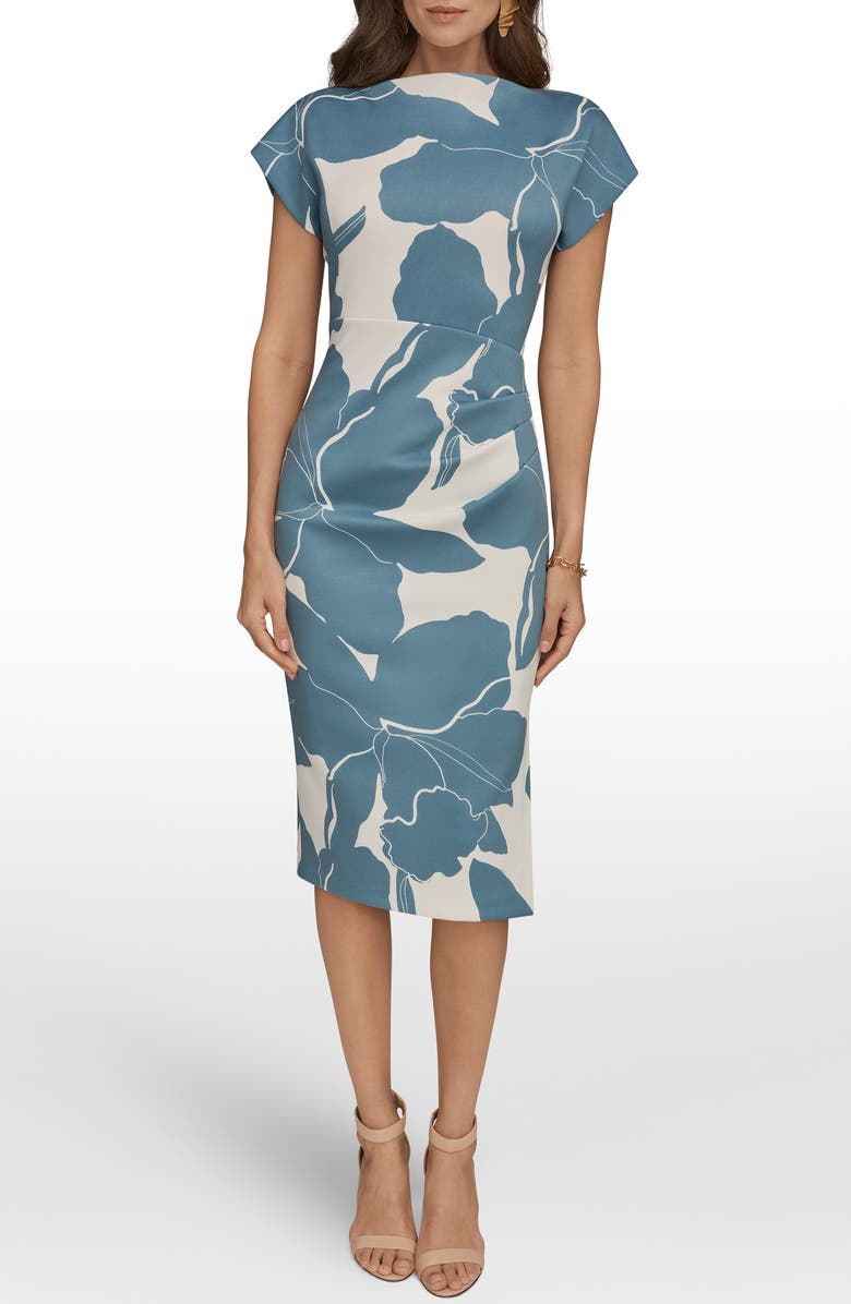 Donna Karan New York Floral Print Sheath Dress, Main, color, 