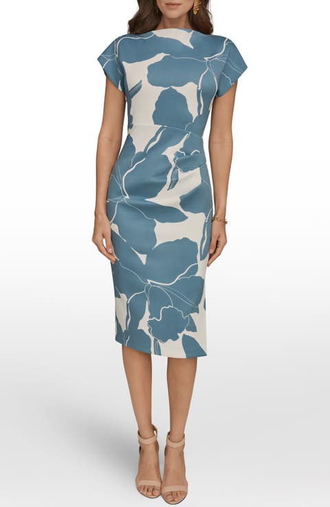 Floral Print Sheath Dress